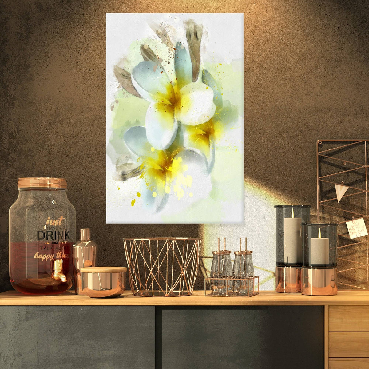 Extra Large Floral Canvas Art A92181