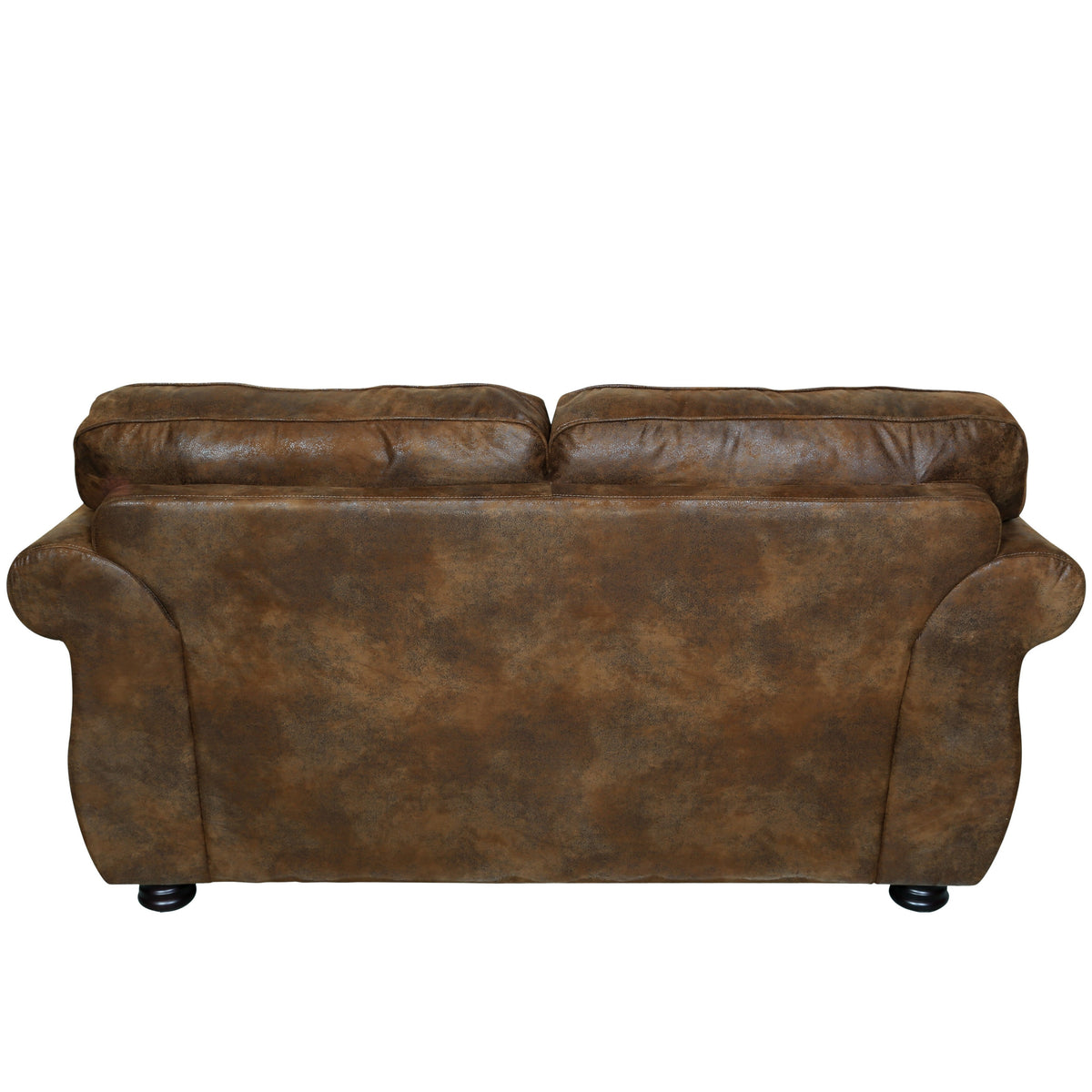 Brown Leather-Look Loveseat U173178