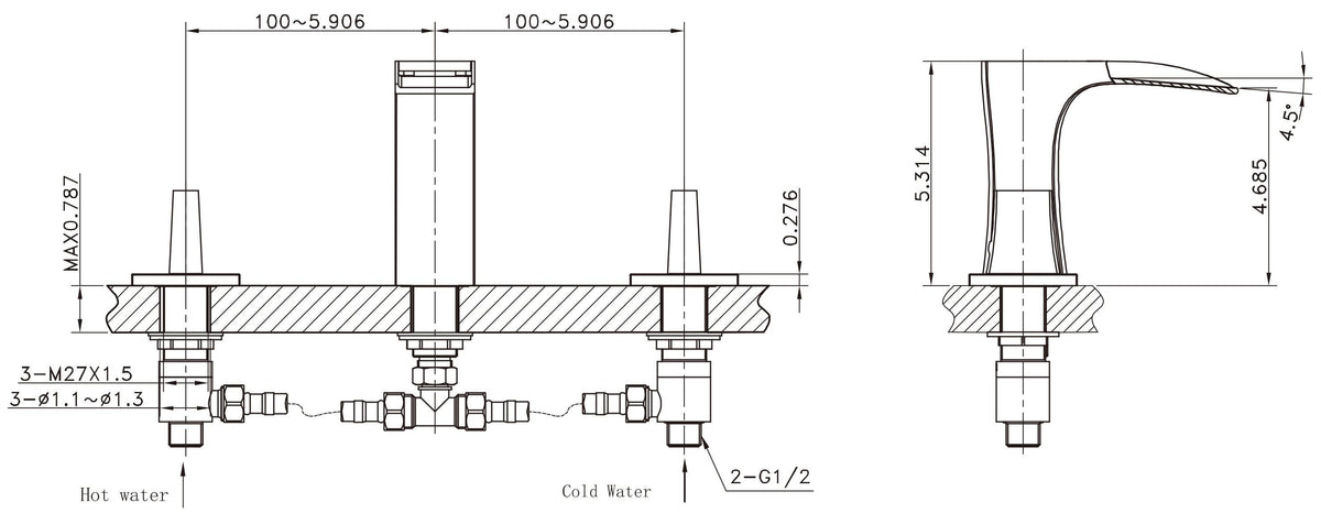 White Oval Undermount Sink Set M260327