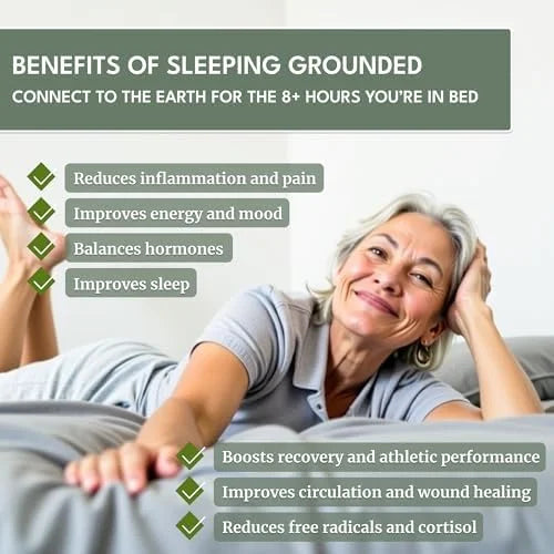10% Silver & 90% Organic Cotton Grounding Sheet J251