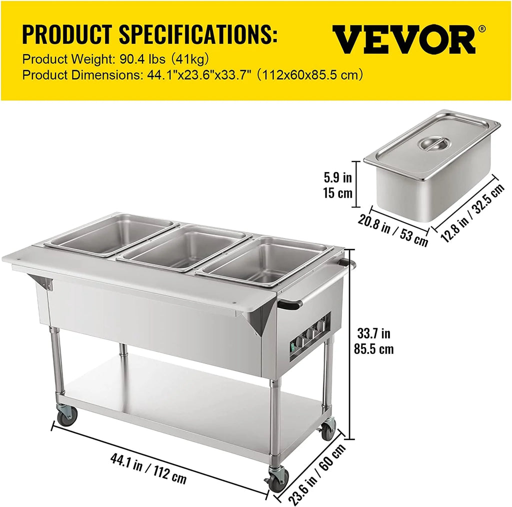 2-Pot Commercial Electric Food Warmer R24951
