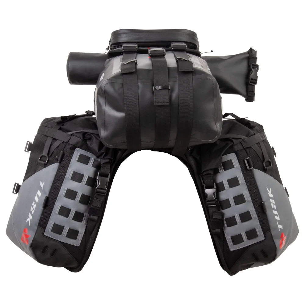 Rackless Luggage System with Small Dry Duffel Tail Bag Standard Heat Shield J222547