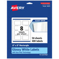 2" x 3" Glossy White Labels G82568
