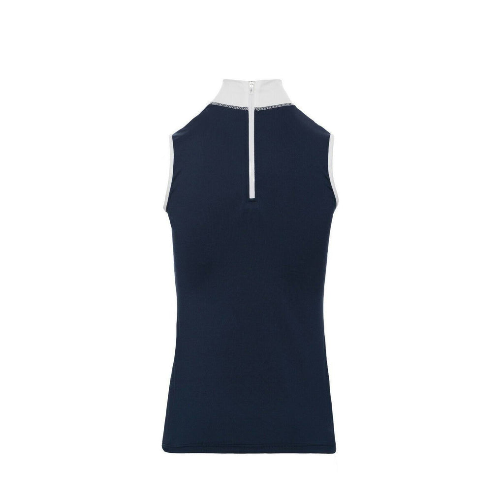 White Technical Sleeveless Ladies Top E8830