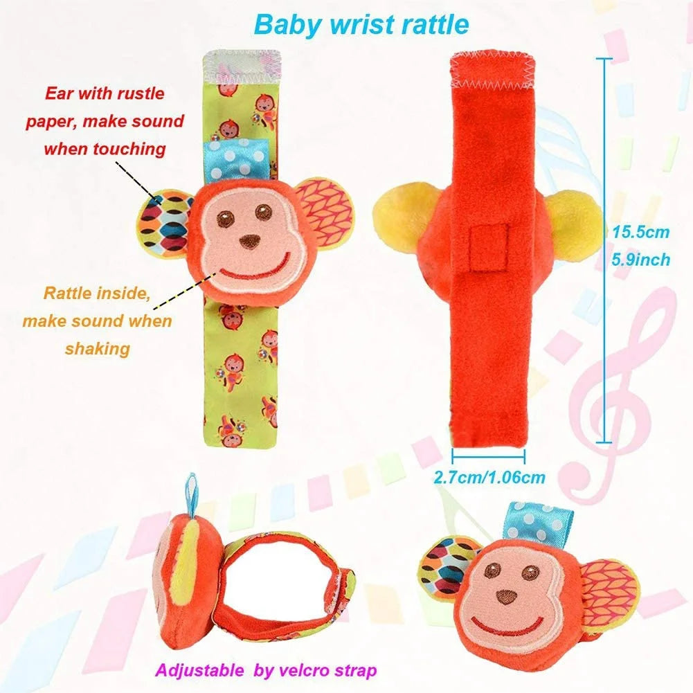 6 Pcs Baby Soft Rattle and Socks Toys Set C2929