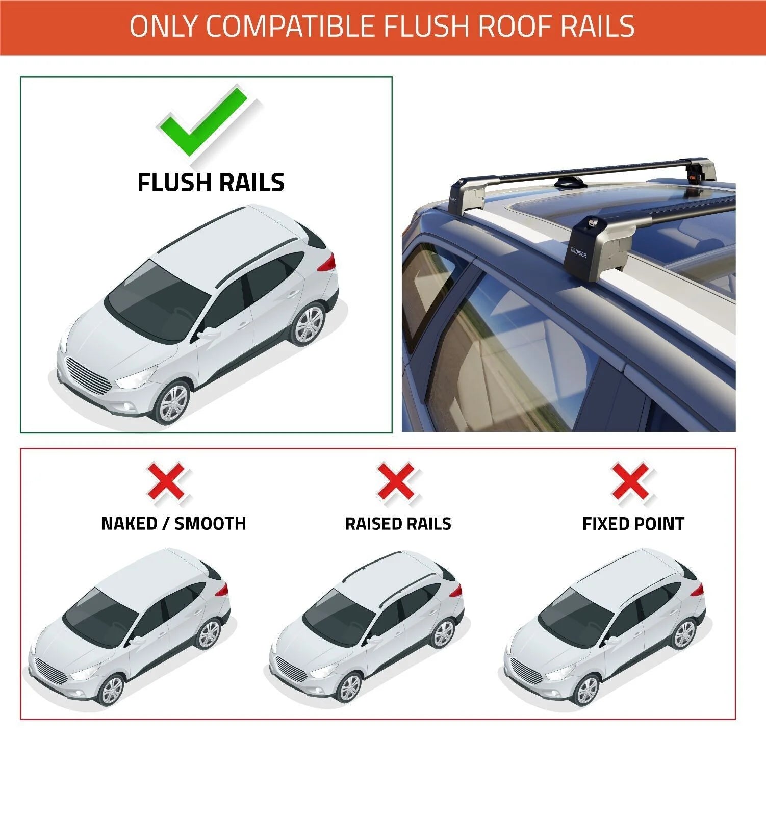Silver Roof Racks Cross Bars Luggage Carrier Set X26223