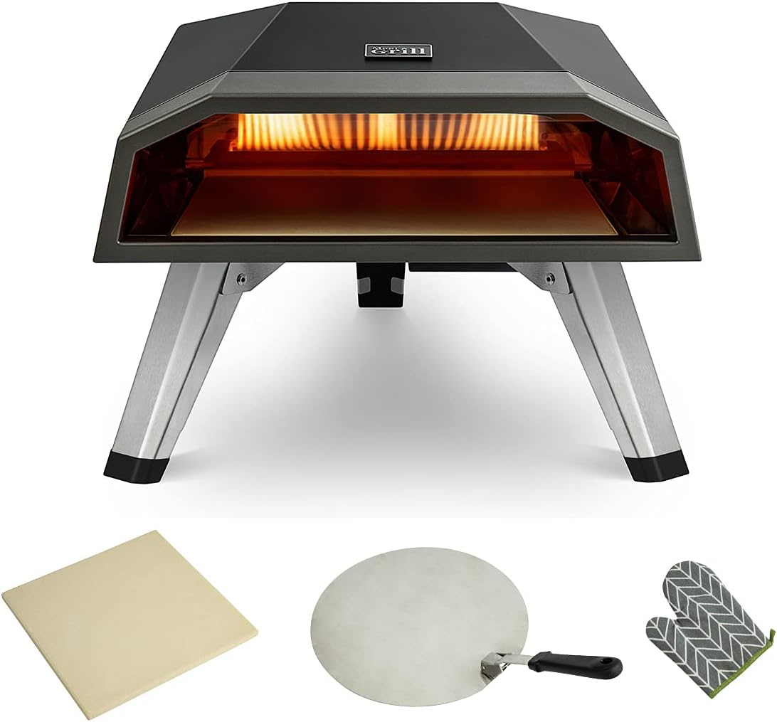 Lightweight Outdoor Propane Pizza Oven with Pizza Stone D755069