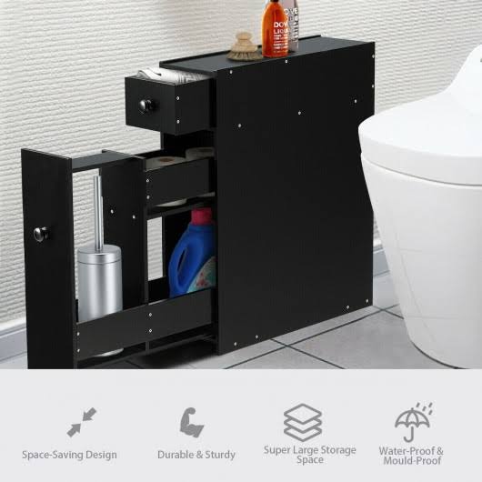White Bathroom Cabinet Storage Organizer X217088