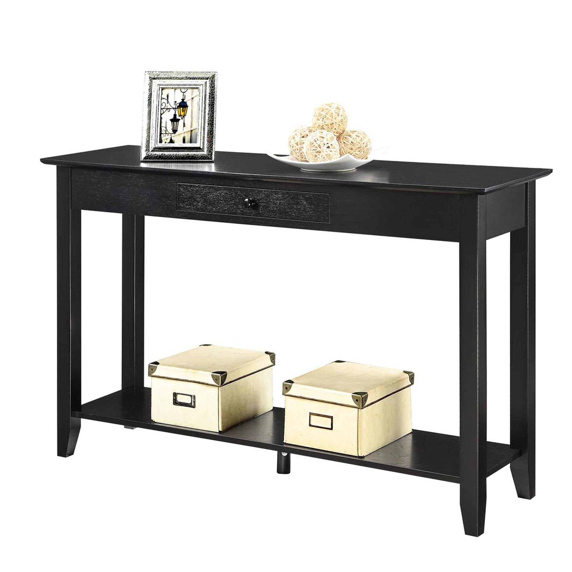 Cherry Single-Drawer Console Table M77211