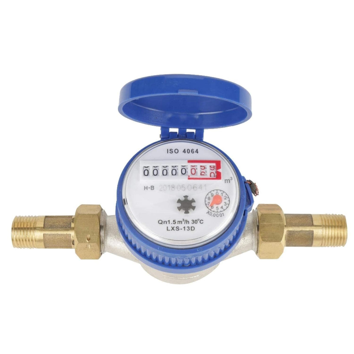 1/2 Inch Plastic Water Flow Meter with Fittings V411779