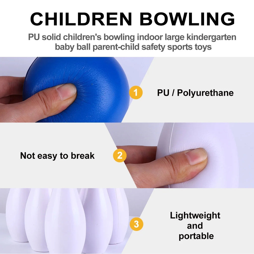 Colorful Bowling Ball Kit Indoor Outdoor Sports Toy S794