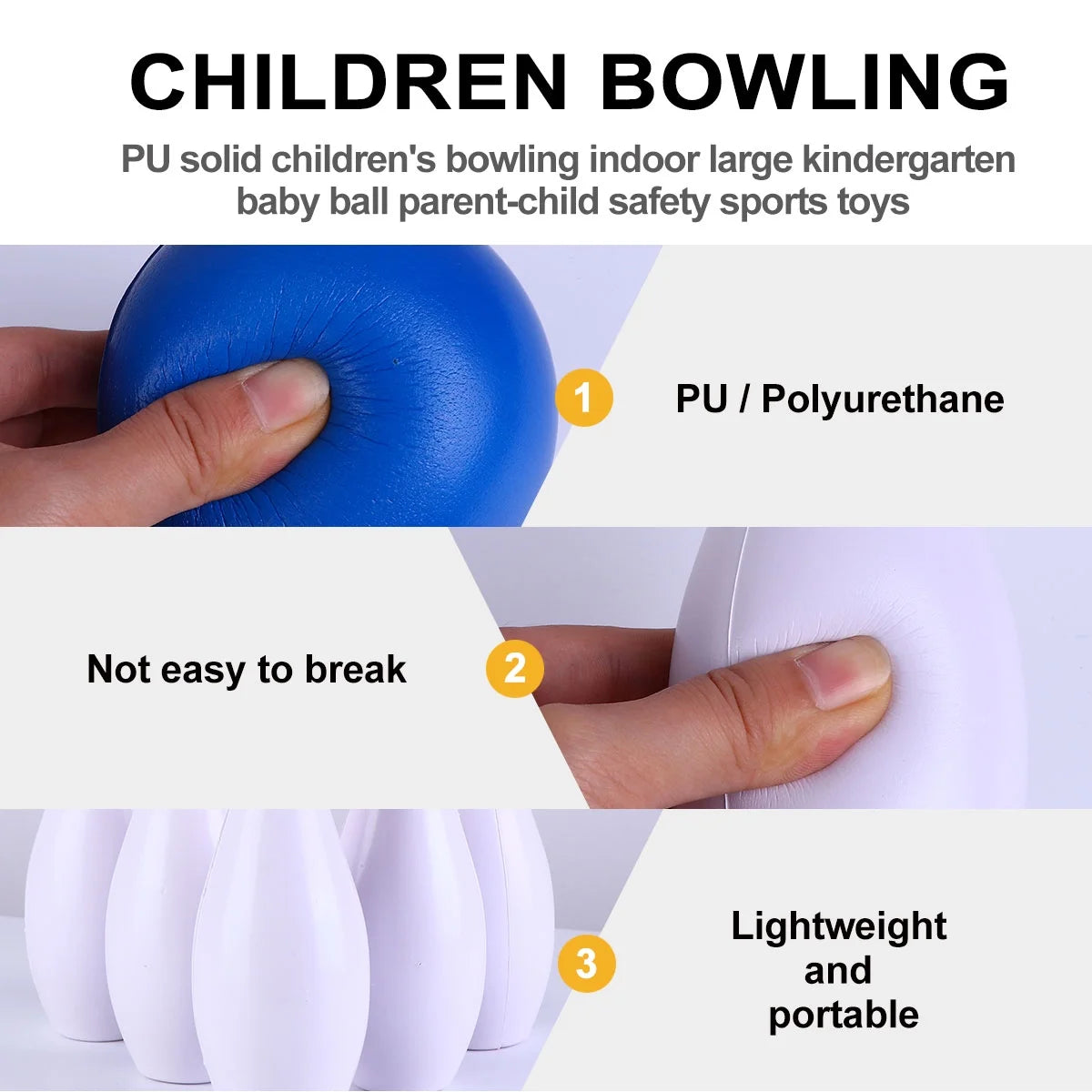 Colorful Bowling Ball Kit Indoor Outdoor Sports Toy S794