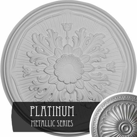 Genevieve Ceiling Medallion, Hand-Painted Pewter D542