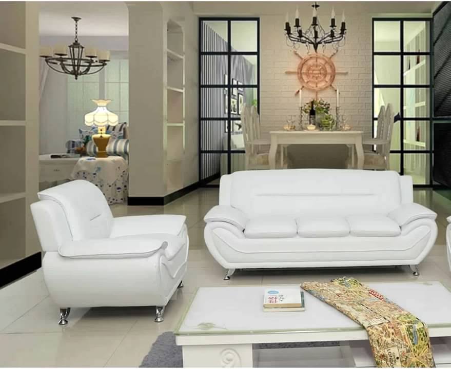 Red & Black Leatherette Sofa Set K69362