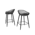 Black Counter Stool Set of 2 U580