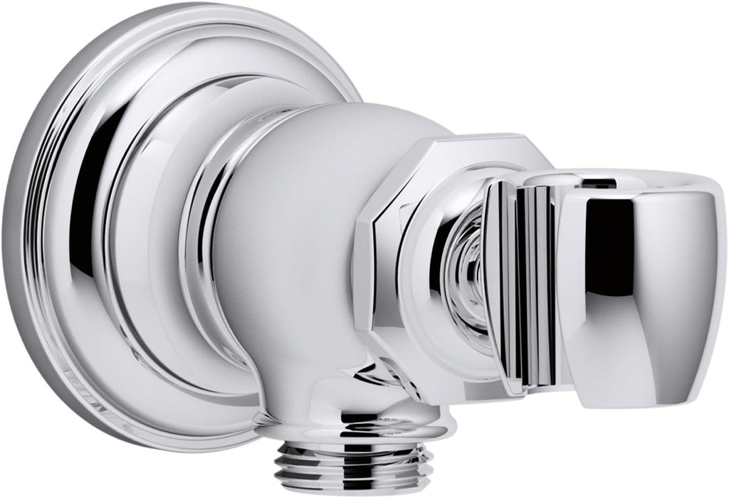 Vibrant Brushed Bronze Wall-mount Handshower Holder and Supply Elbow Q1751