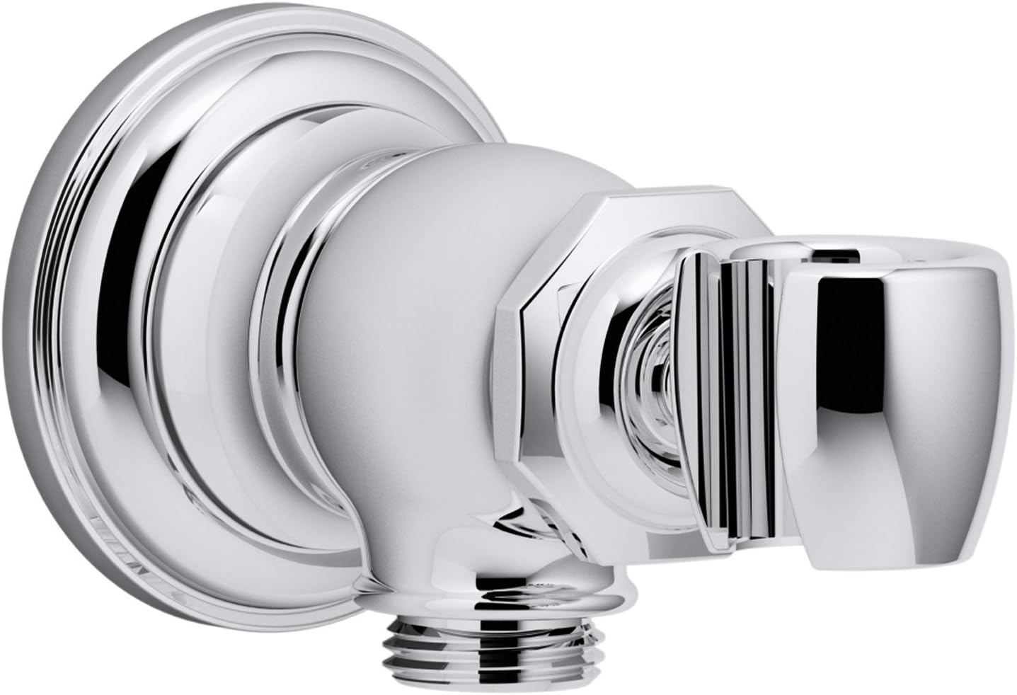 Vibrant Brushed Bronze Wall-mount Handshower Holder and Supply Elbow Q1751
