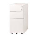 White 3 Drawer Vertical File Cabinet F6159