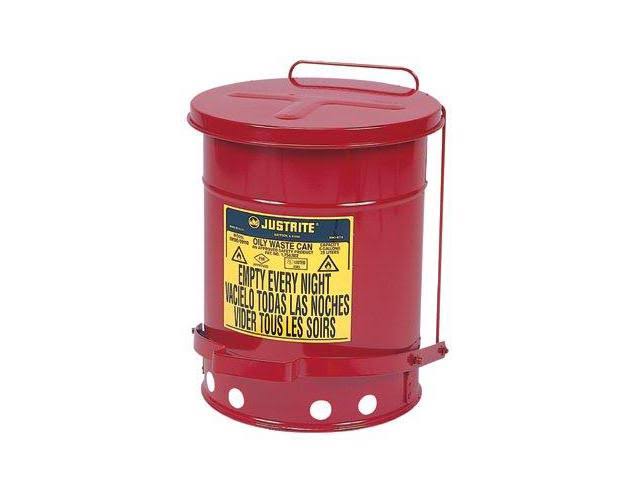 10 Gallon Red Oily Waste Can S9760