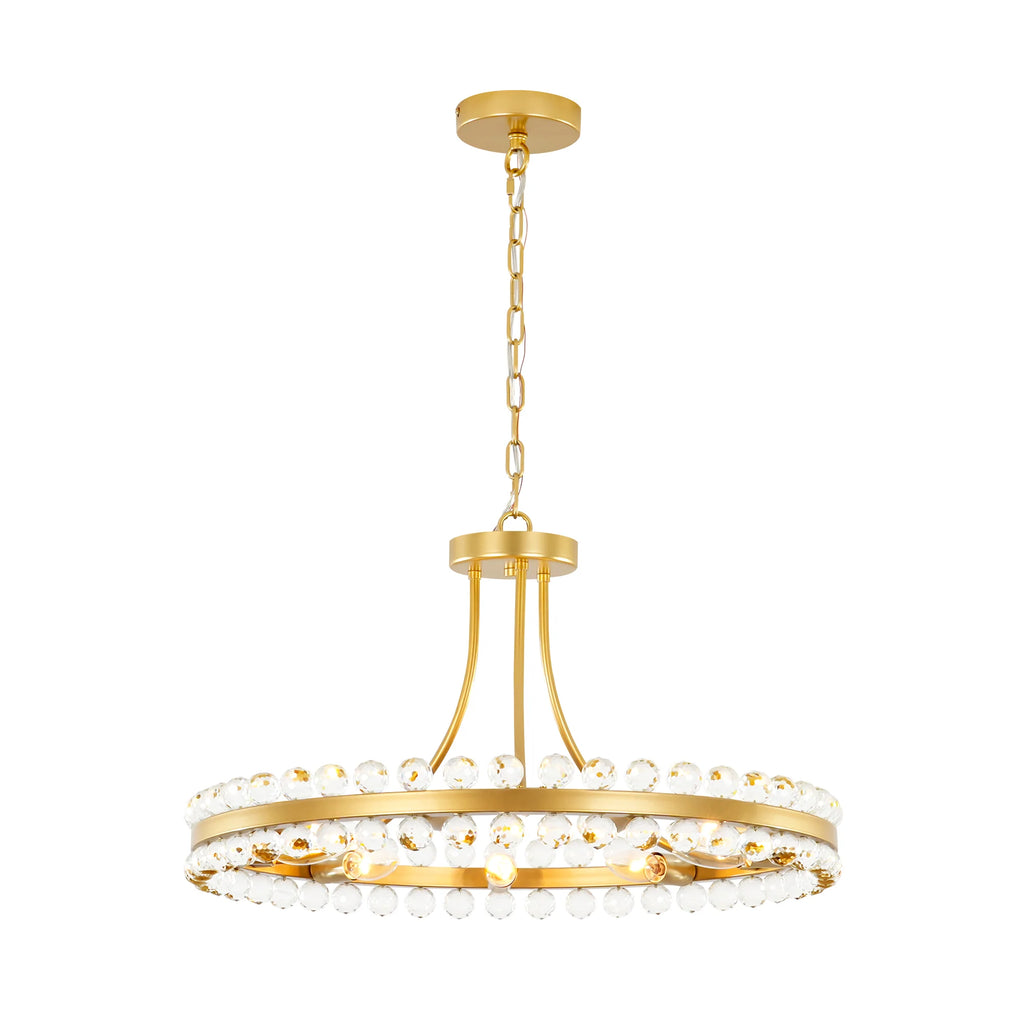 9-Light Dimmable Crystal Chandelier U45643