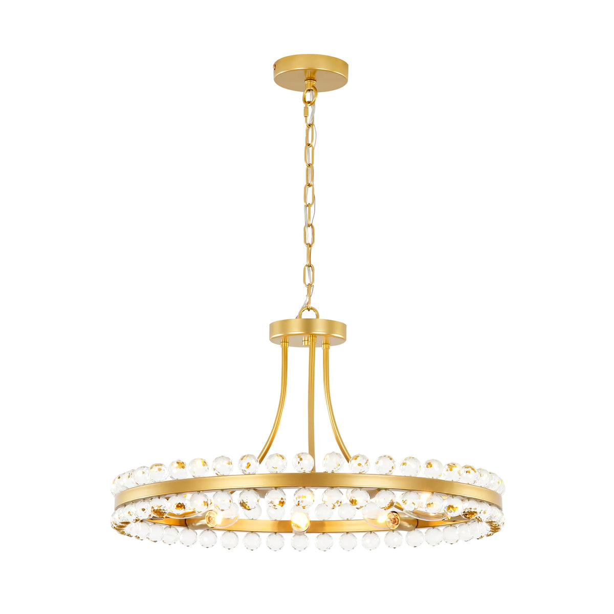 9-Light Dimmable Crystal Chandelier U45643