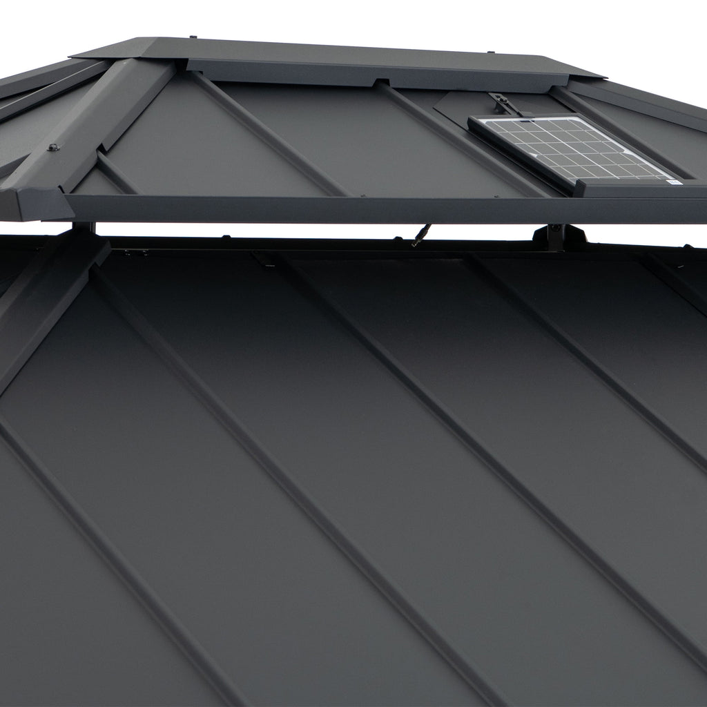 Solar Powered Hardtop Gazebo M6453