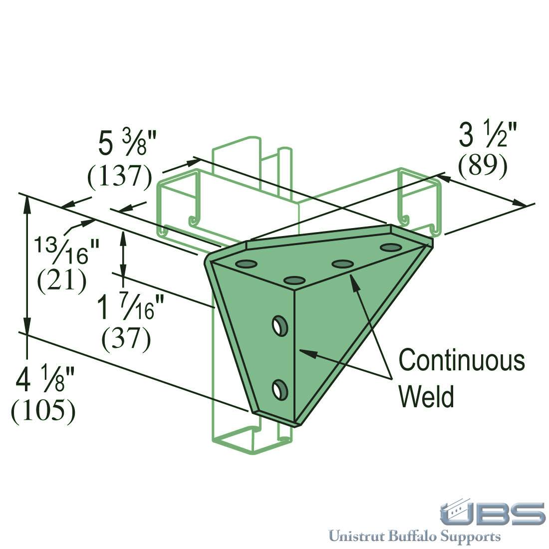 90D Corner Plate A61175