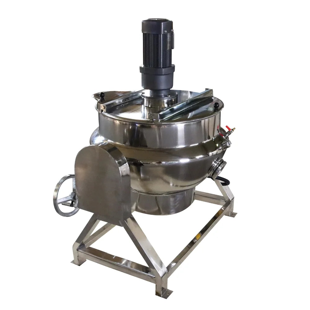 Electric Jacketed Kettle 50L Stainless Steel Silver X434395
