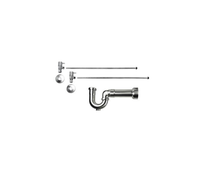 Polished Chrome Lavatory Supply Kit P221