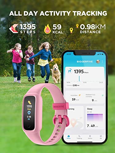 Blue Kids Fitness Tracker Watch, IP68 Waterproof O8090