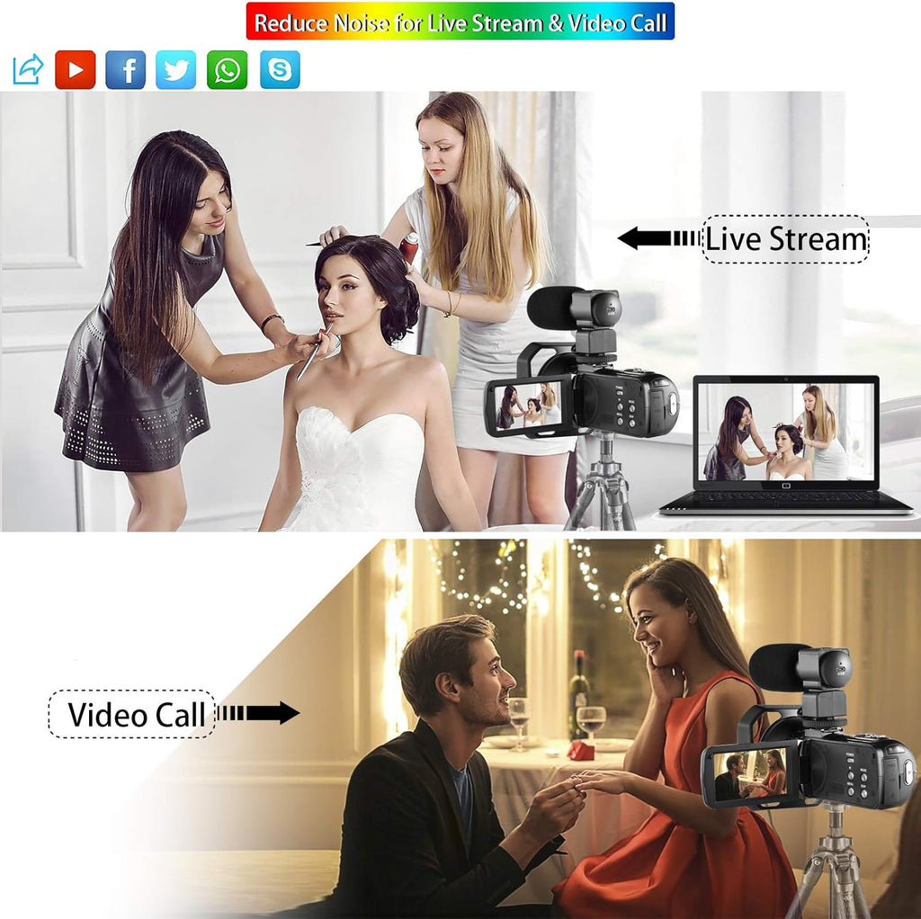 4K Camcorder with 16X Digital Zoom and Night Vision U829124