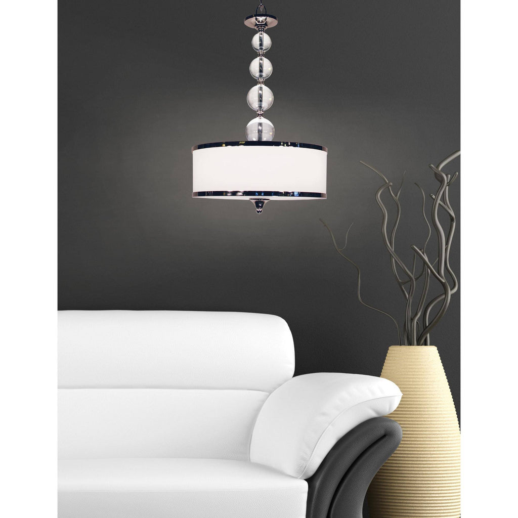 Chrome 3 Light Semi Flush Mount X83823