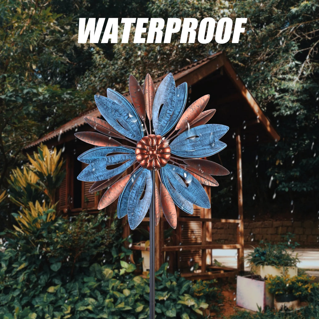 Metal Wind Spinner for Patio Lawn Garden Yard Art Decor Q131