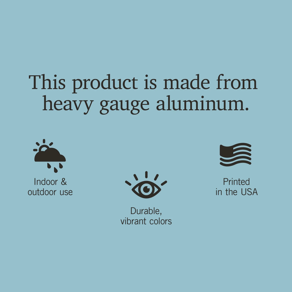 12x18 Aluminum Metal Sign Decor L323371