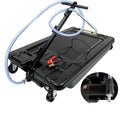 17 Gallon Low Profile Oil Drain Pan with Electric Pump and 8 Hose N1550