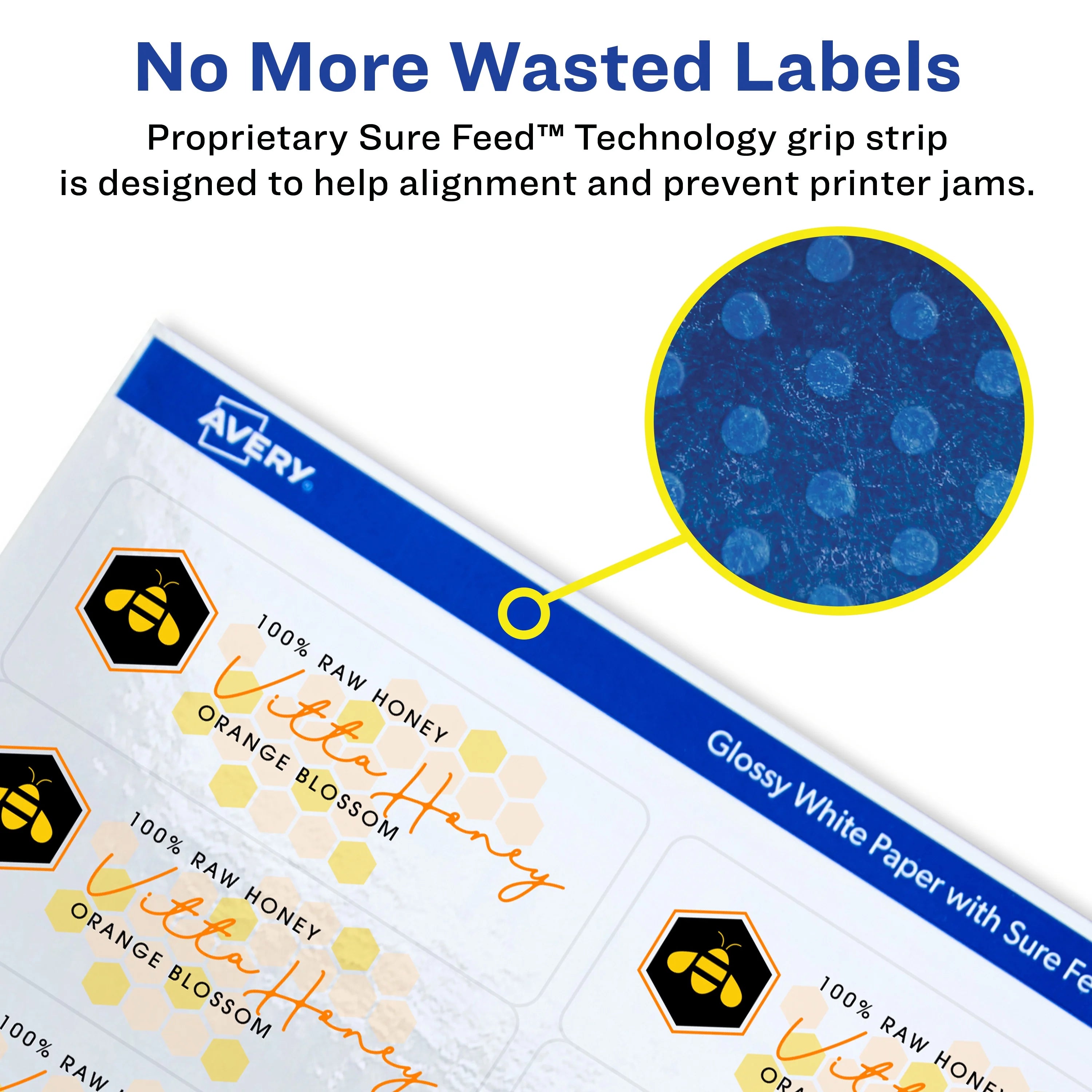 2" x 3" Glossy White Labels G82568