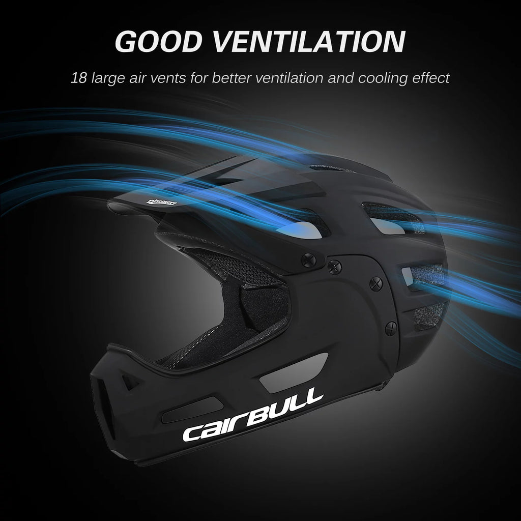 Full Face Bike Helmet with Detachable Chin Guard and Visor M488