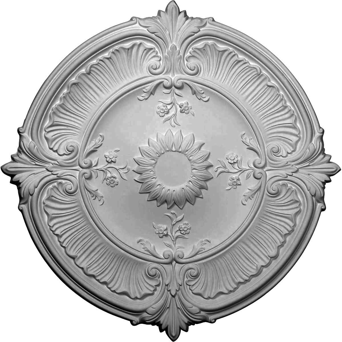 30 1/8x22OD x 1 1/2x22P Acanthus Leaf Ceiling Medallion P6414