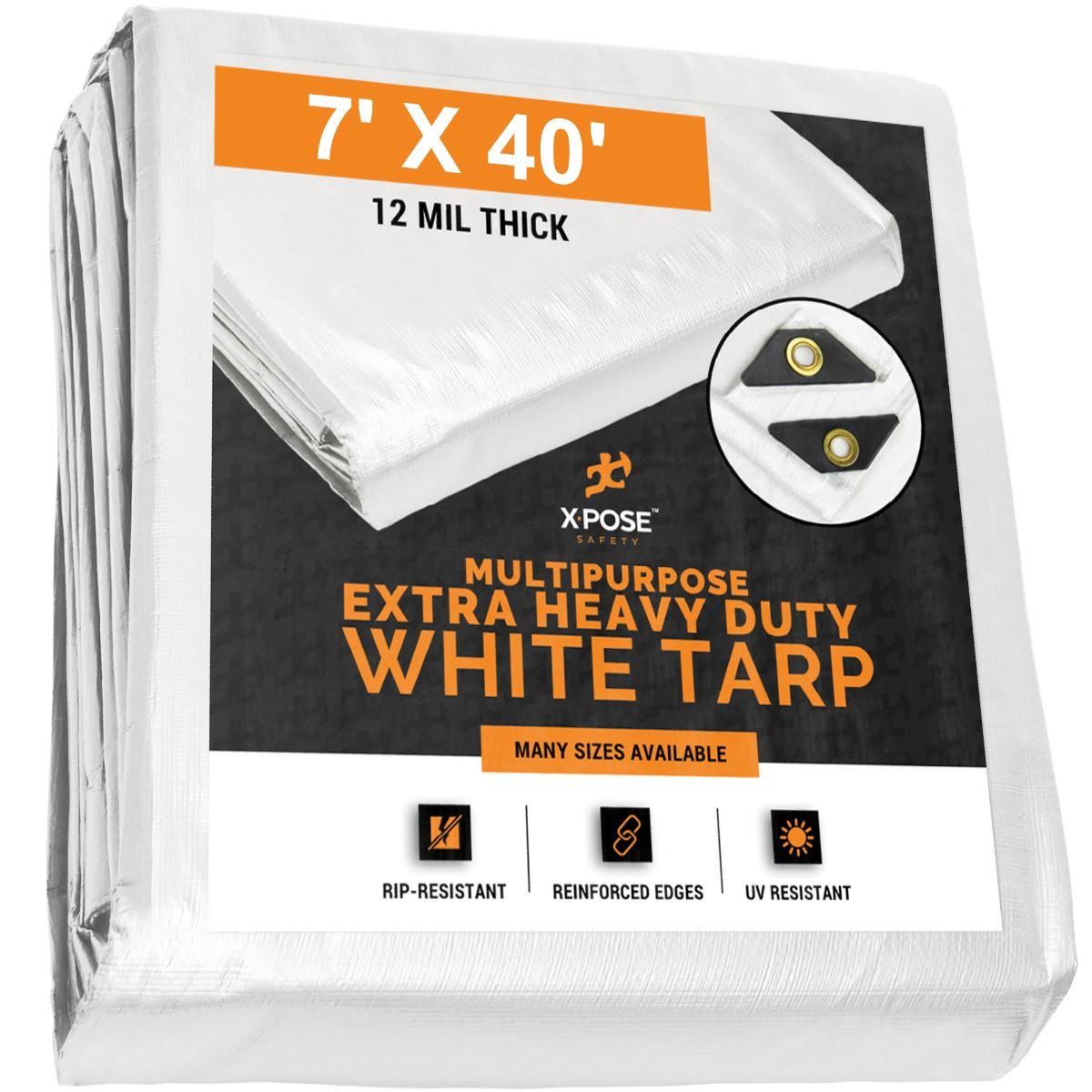 White Tarps 7 x 40 - Case of 4 E2235