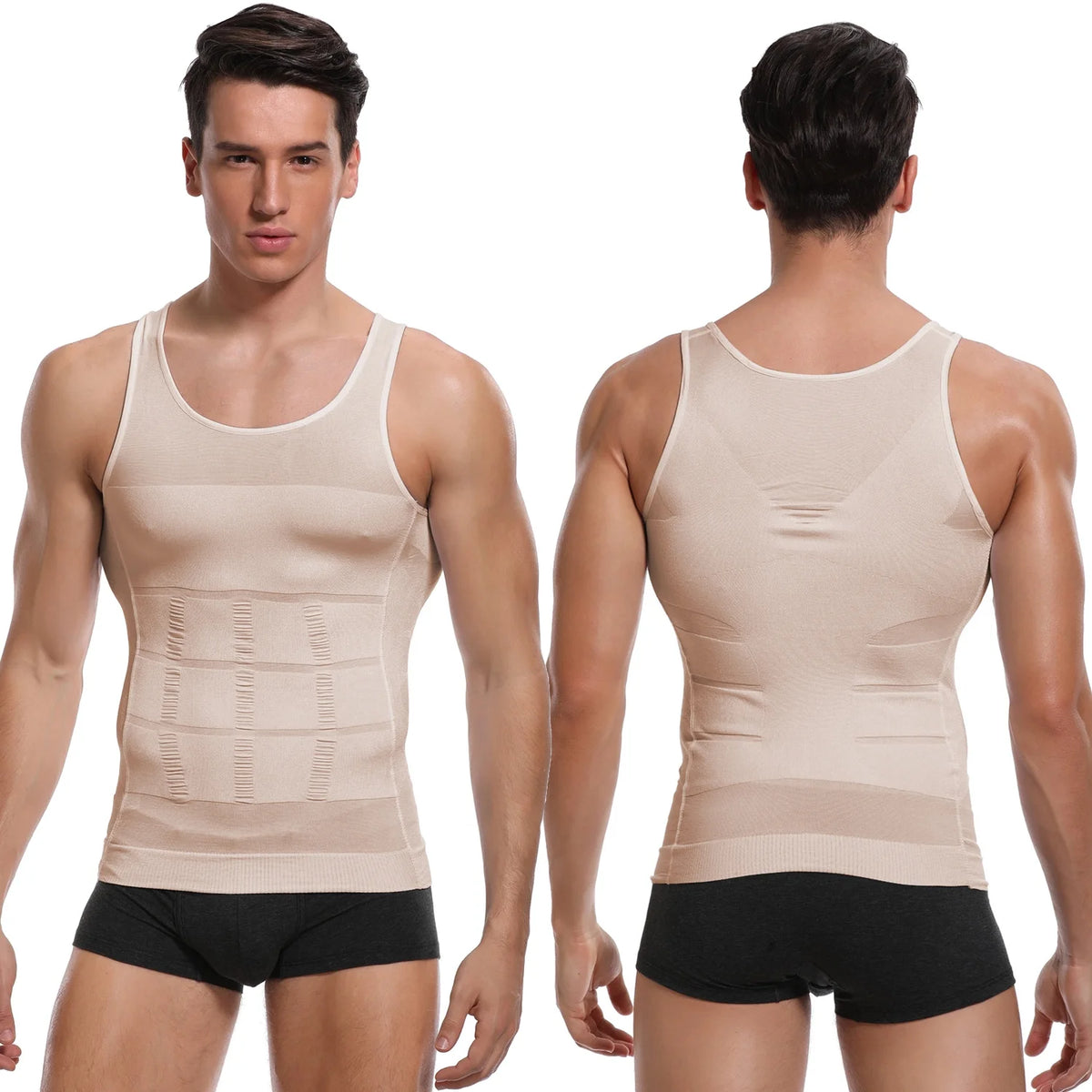 Mens Compression Undershirts Body Shaper Vest Tank Tops E189