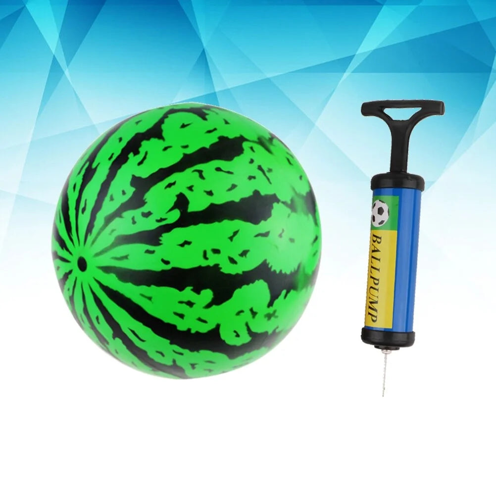 2Pcs 9 Inch Inflatable Bouncy Ball with Pump Kids Education Toys F2953
