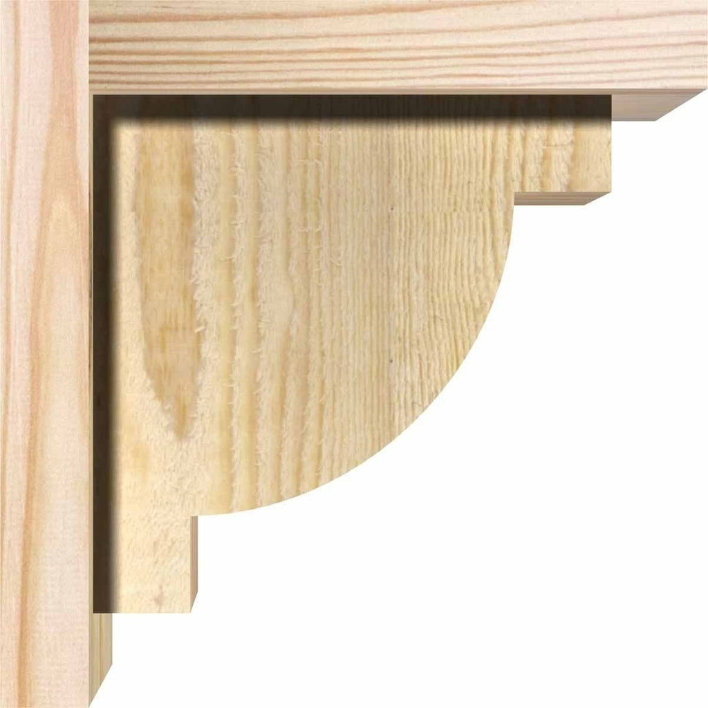 Alpine Rough Sawn Corbel with Backplate, Douglas Fir V53200