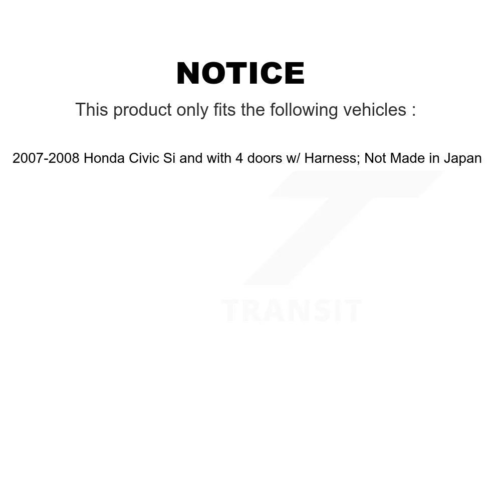Front Wheel Bearing And ABS Sensor Kit For 2007-2008 Honda Civic Si N4302