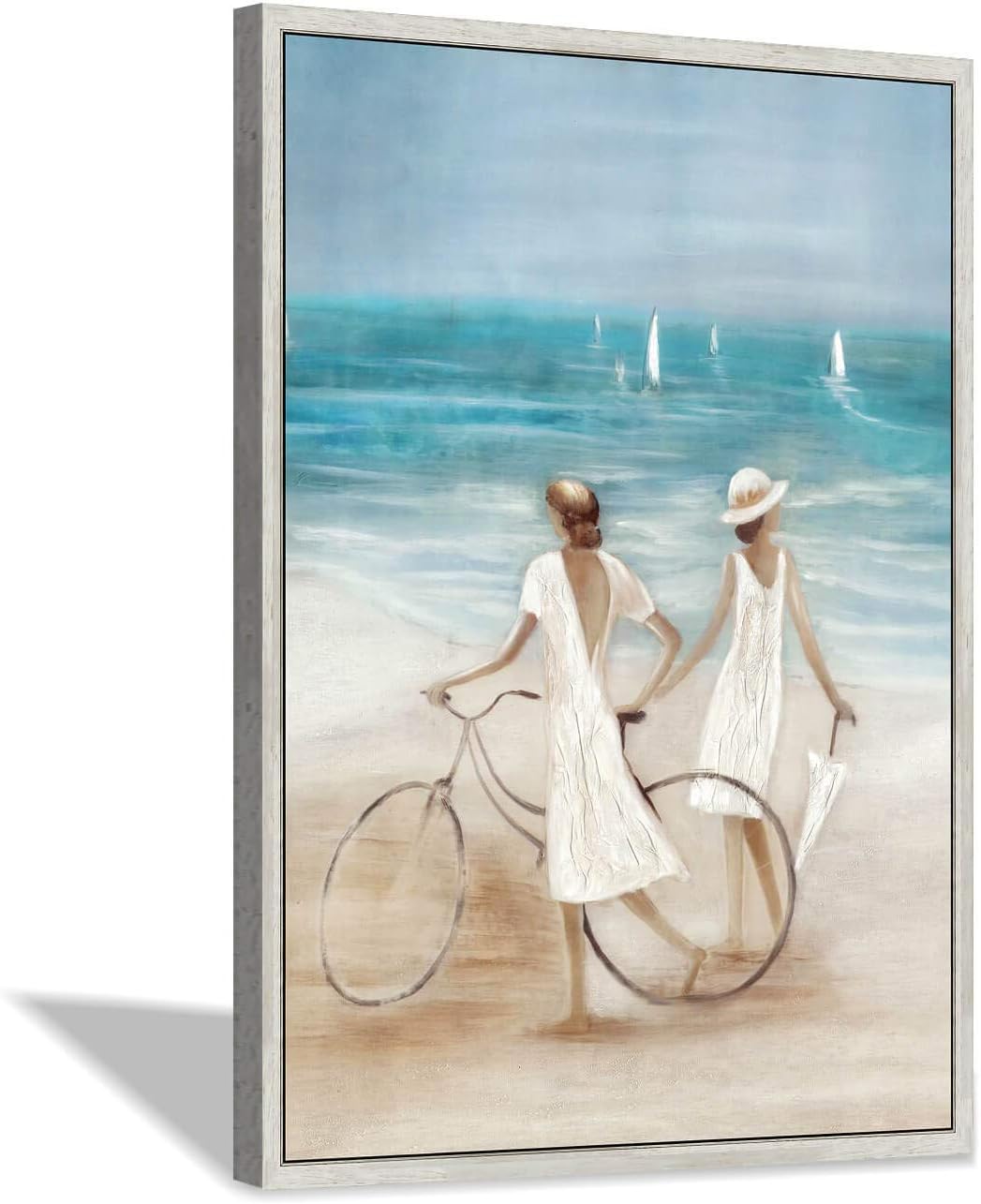 36” x 24” Framed Canvas Painting Wall Art R11035