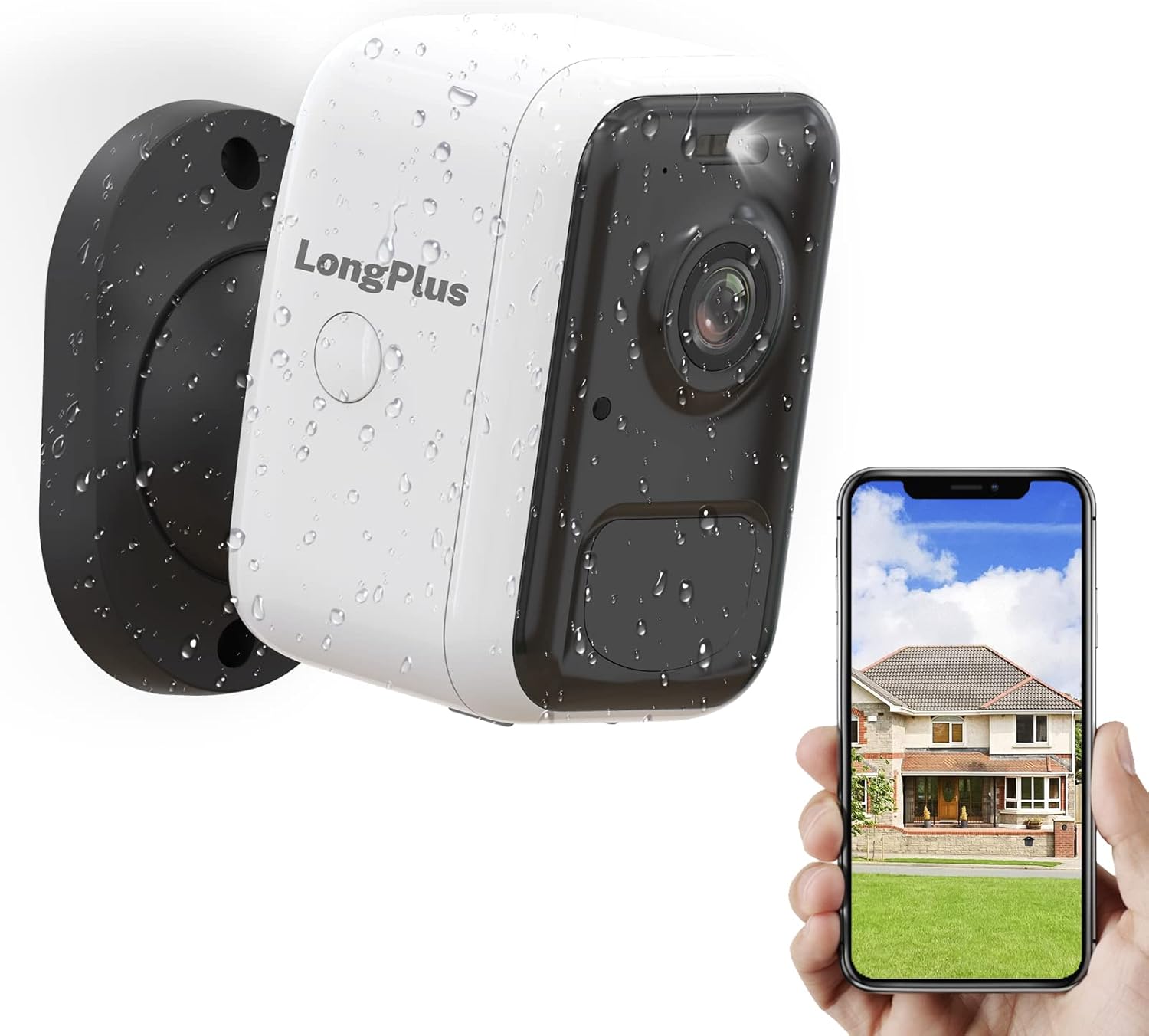 2K Rechargeable Battery Powered WiFi Security Camera S167300