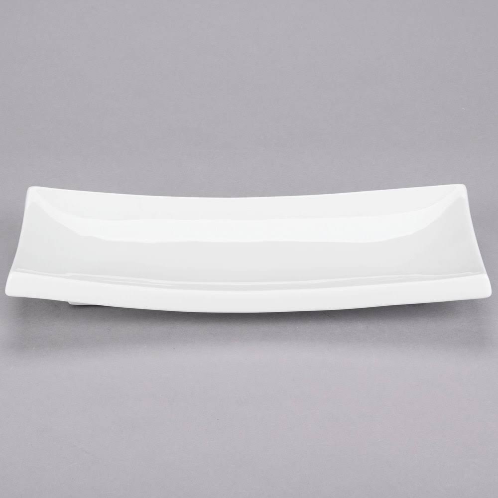 Porcelain Rectangular Thick Platter 11-1/2in. x 5-1/4in. P90758
