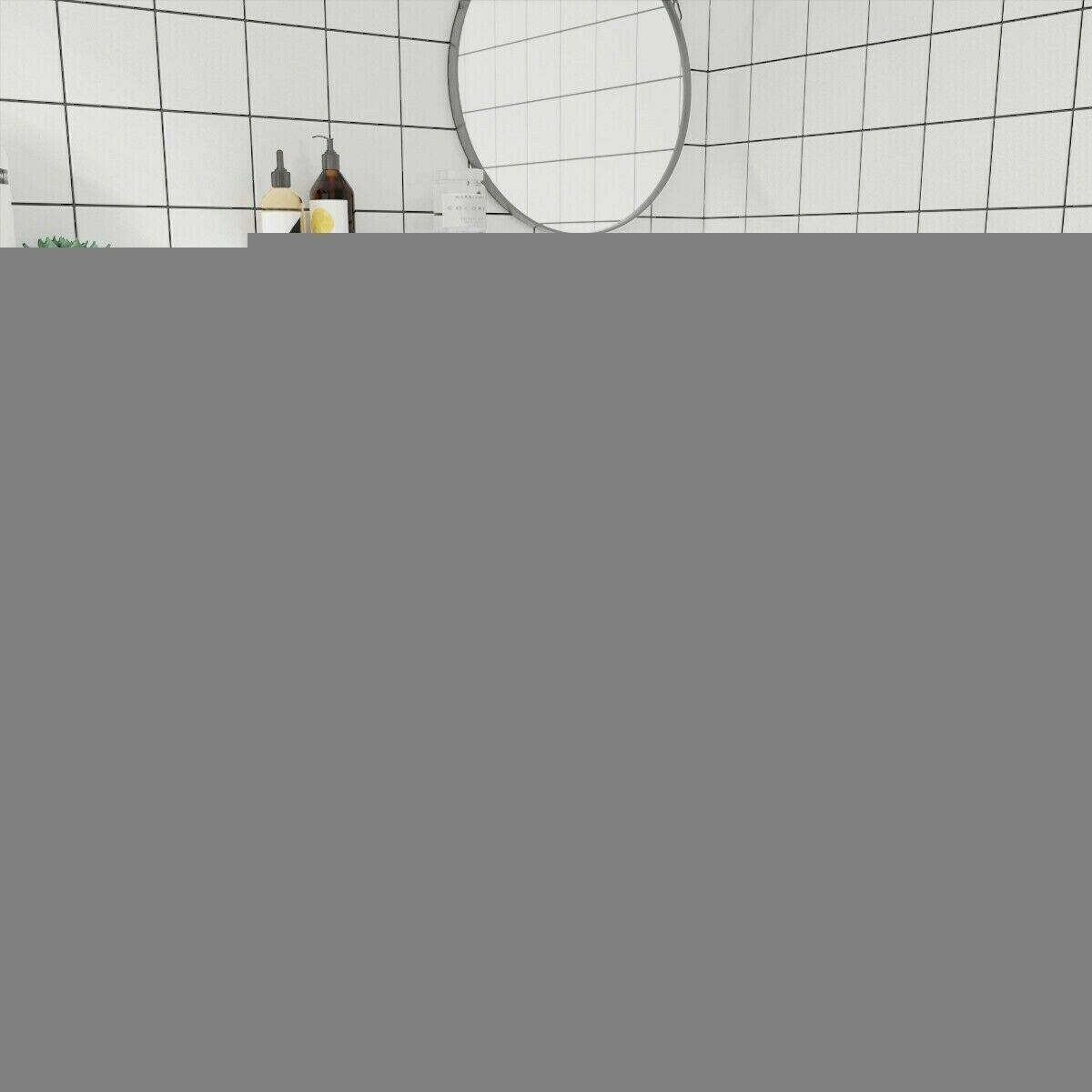 White Bathroom Cabinet Storage Organizer X217088
