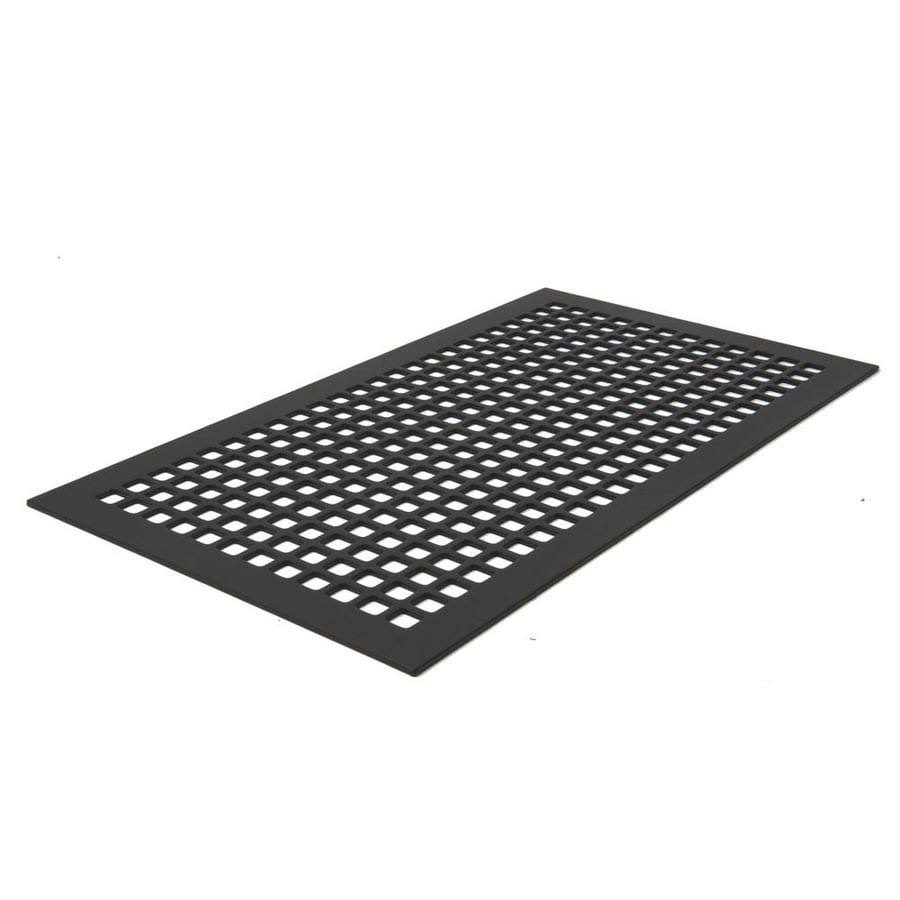 Black Steel Grille with Mounting Holes E143