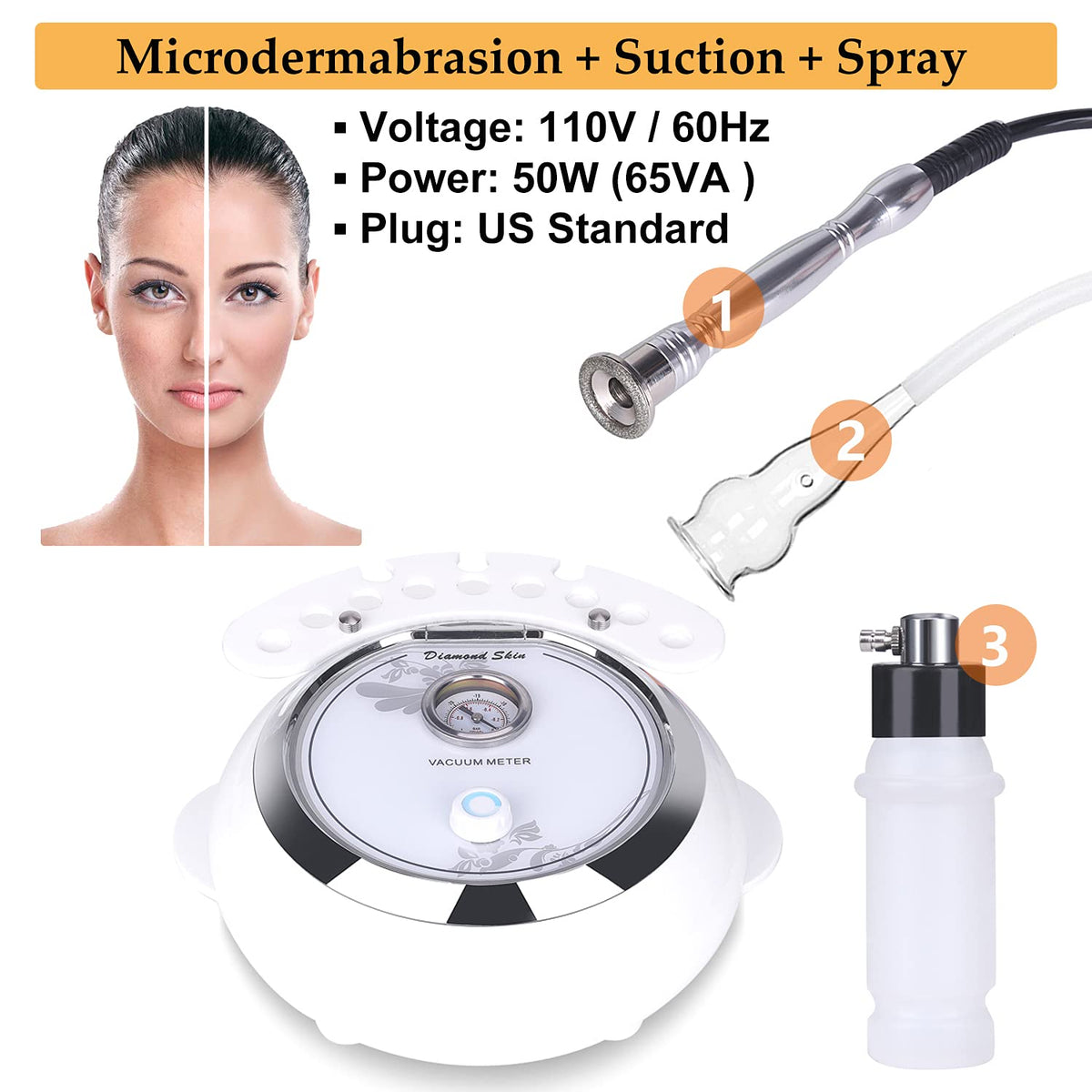 3-in-1 Diamond Facial Machine K9291