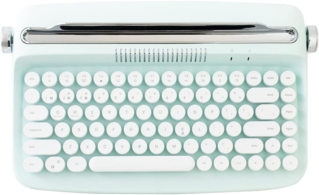 Baby Pink Wireless Bluetooth Typewriter Keyboard Pack of 2 M6772